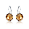 Gold Color Classic Bella Drop Earring for Women Wedding Birthday Crystals from Austria Round Cut Dangle Pierced Jewelry - Image 11