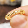 Fancy Women's Finger Ring Twist Band with Sparkling Cubic Zirconia Wedding Engagement Rings Versatile Jewelry - Image 10