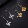 Triquetra Witch Knot Drop Earrings Stainless Steel Trinity Irish Knot Symbol Earrings for Women Vintage Jewelry Gift - Image 5