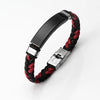 Braid Leather Bracelet Blanks For Laser Engraving Stainless Steel Plate Bracelet Metal ID Name Tag 10pcs - Image 8