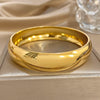 Smooth Stainless Steel Cuff Bracelet with Three Width Options - Image 8
