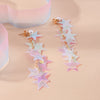 Aihua Long Shiny Clear Acrylic Star Tassel Earrings For Women Personality Aesthetic Earrings Jewelry Birthday Gifts - Image 4