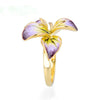 Bohemia Big Flower Exaggerated Personality Wedding Rings for Women Yellow Gold Color Enamel Bloom Rings Boho Jewelry - Image 5