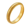 Stainless Steel Retro Elasticity Thick Metal Polish Bracelet Gold Plated Unisex Jewelry Men Women - Image 10