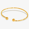 1pc Classic Stainless Steel Brief Metal Texture Bangle Terror Eyes Metallic Ball Opening Adjustable Bangles For Women Gift - Image 30