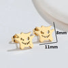 Cute Halloween Cartoon Ghost Earrings Stud For Women Stainless Steel Ear Piercing Black Earrings Minimalist - Image 11