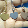 10Piece/Lot Heart Pendant Necklace Set for Women Mirror Polished Stainless Steel Chain Jewelry Gift - Image 6