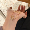 Stainless Steel Bracelet Jewelry Minimalist Zircon Charm Blade Chain Women’s Bracelet Accessories - Image 3