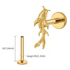 Titanium Koi Fish Cartilage Earring Tiny Tragus Stud Helix Conch Flatback Piercing 16G Animal Body Jewelry - Image 19