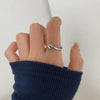 Silver Open Retro Ring For Women Geometric Punk Asymmetric Jewelry Gift - Image 20