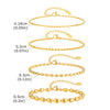 Stainless Steel Boho Ball Beaded Chain Anklet for Women, Gold Plated Simple Foot Ankle Bracelets, on Leg Jewelry - Image 6