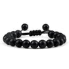 Black Bead Bracelet with 4 mm 6 mm or 8 mm Beads and Adjustable Fit - Image 12