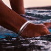 Stainless Steel Polished Design C Shape 6MM Wide Bangle Men Punk Bracelet Couple Jewelry - Image 3
