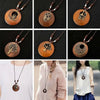 Retro Wooden Collar Decoration Female Jewelry Neck Accessories Clothing Pendant Necklace Sweater Necklace Sweater Chain - Image 1