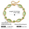 Zircon Geometric Cuff Bracelet For Women Gold Pvd Plated Stainless Steel Cuff Bracelet Jewelry - Image 8