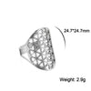 Eueavan Flower of Life Ring Stainless Steel Sacred Geometry Archangel Metatron Ring Adjustable Amulet Jewelry Gift - Image 20