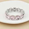 crystal bracelet For Women colorful Geometric rhinestone square elastic thread red white pink bracelet boho style - Image 45