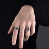 1Pcs Rings Cross Figure Hombres Jewelry Vintage Y2k Anel Punk Gothic Couple Ring Adjustable Nuevo En Anill - Image 4
