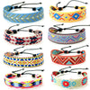 Boho Woven Friendship Love Wrap Bracelets Rope Handmade Thread Braided Ethnic Embroidery Wristbands Women Men Jewelry Adjustable - Image 1