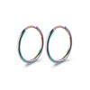 Stainless Steel Mini Hoop Earrings in Multiple Sizes and Finishes - Image 9