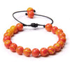 8MM Stone Bead Braid Bracelets Minimalist Carnelian Agates Jades Gem Woven Bangle Jewelry Gift For Women Men - Image 26