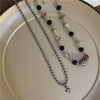 2 Pcs Vintage Peace Buckle Pendant Necklaces Stone Beads Chains Choker Necklace Set Women Men Chinese Style Jewelry K - Image 12