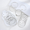 15pcs/set Punk Simple Multilayer Bracelets for Women Elegant Delicate Twist Sparkling Adjustable Bangles Jewelry Couples Gifts - Image 4