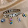 Inlaid Zircon Starfish Turtle Pendant Stainless Steel Cuff Bracelet Bangle For Women Elastic Adjustable Jewelry - Image 12