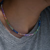 4MM Shiny Crystal Stainless Steel Necklace for Women Colorful Glass Beads Jewelry Accessories - Image 6