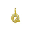Stainless Steel Gold Plated 26 Letters Name Necklace Zircon Pendant Necklace - Image 9