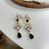 Baroque Water Drop Green Crystal Earrings French Court Style Blue Rhinestone Pearl No Pierced Ear Clips for Women's Gifs - Image 2