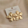 Creative heavy metal leaf starfish stainless steel earrings, and rusty earrings for women, party jewelry - Image 9