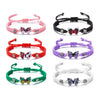 Woven Butterfly Flower Cord Bracelet with Adjustable Length - Image 16
