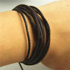 hand-woven Jewelry Leather Braided Rope Wristband Wrap multilayer men bracelets bangles for women - Image 3