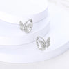 Butterfly Hoop Earrings with Colorful Cubic Zirconia - Image 40