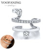 Silver Ear Needle Simple Ear Clip White Zircon Wrapping Design Earring for Women Jewelry Gift - Image 30