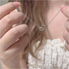 Love Heart Pendant Necklace in Silver-Tone - Image 3