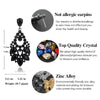 Hyperbole Crystal Classic Hollow out design Drop Earrings for Women Gift - Image 6