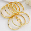 7Pcs Gold Color Bangle Set For Women Hammered Smooth Open Cuff Bracelet Stackable Wristband Boho Jewelry Gift - Image 5