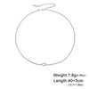 Love Knot Double Snake Chain Necklace Women Stainless Steel Clavicle Chain Choker Gold Color Jewelry Gift - Image 8