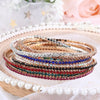 Rhinestone Elastic Bracelet Women Shiny Colorful Crystal Bangles Adjustable Layered Stackable Bracelet Wristband Jewelry - Image 3
