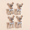 10pcs Alloy Christmas Charms Christmas Deer Reindeer Pendants for Bracelet Necklace Xmas Party Jewelry Gifts - Image 5