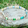 Colorful Tila Bead Bracelet with Contrasting Patterns - Image 36