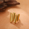 Vintage Stainless Steel Rings for Women Punk Chunky Irregular Smooth Adjustable Open Ring Jewelry Weddings Gifts - Image 37