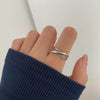 Silver Open Retro Ring For Women Geometric Punk Asymmetric Jewelry Gift - Image 15