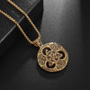 Retro Celtic Knot Pattern Disc Cross Pendant Necklace for Men Gothic Punk Street Jewelry Gift - Image 13