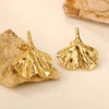 Stainless Steel Starfish Tree of Life Drop Stud Earrings for Women Shell Shape Ginkgo Leaf Female Earring Jewelry Gift - Image 6