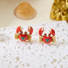 Bohemian Enamel Crab Seahorse Turtle Fish Pendant Drop Earrings for Women Beach Party Dangle Earrings Daily Wear Jewelry Gift - Image 14