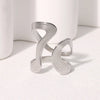Stainless Steel Irregular Wave Rings for Women Men Creative Gold Color Adjustable Opening Ring Female Statement Jewelry Gifts - Image 29