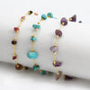 Bohemia Colorful Crystal Anklet Stones Handmade Jewelry for Women Summer Beach Gold Color Foot Chain Bracelets - Image 1